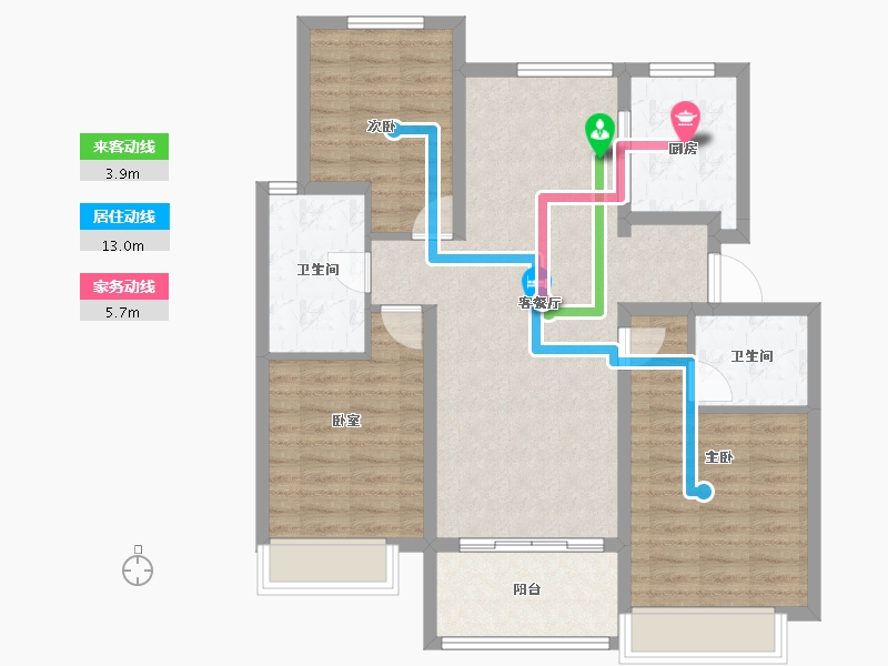 河北省-张家口市-宣府第一城隍宸-92.89-户型库-动静线