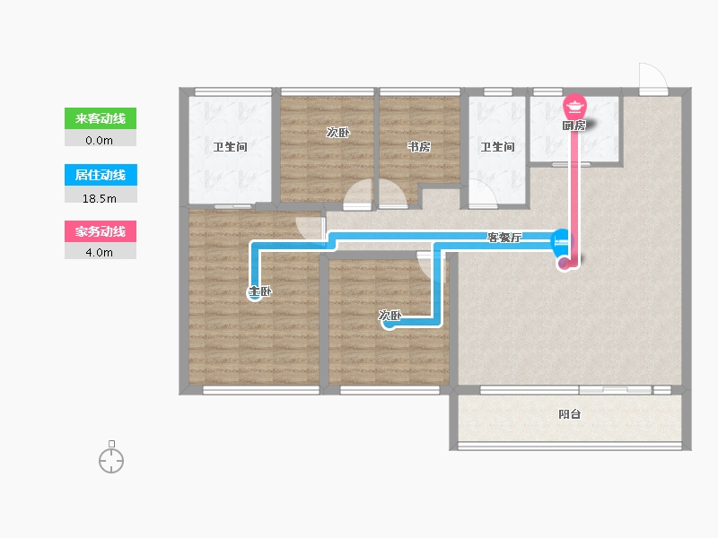 江苏省-苏州市-万科云山著-116.00-户型库-动静线