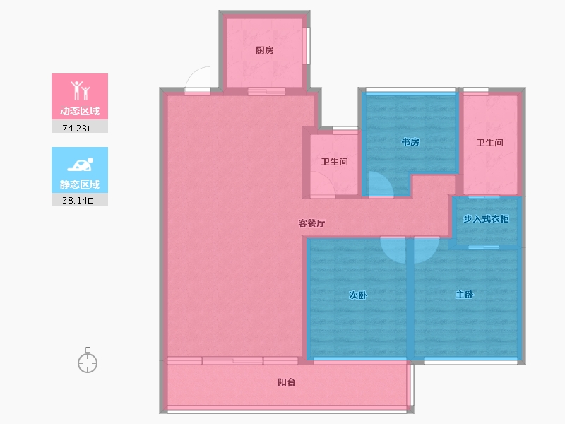 江苏省-苏州市-万科云山著-99.99-户型库-动静分区