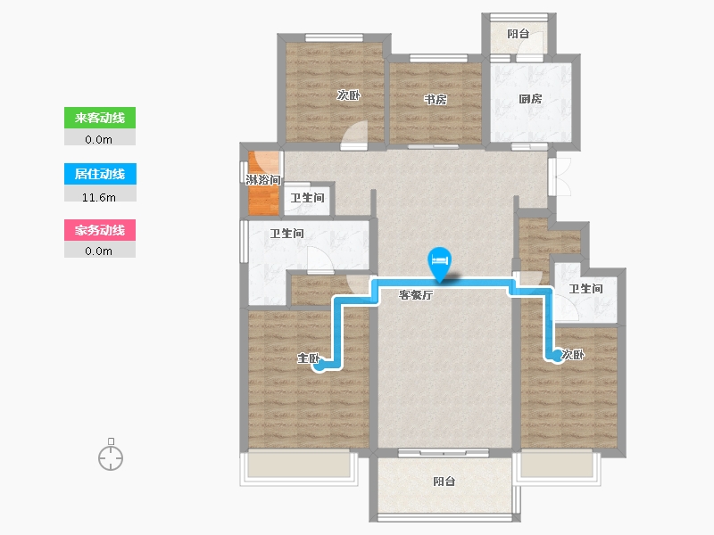 河北省-张家口市-宣府第一城隍宸-114.84-户型库-动静线