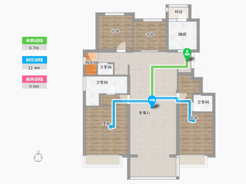 河北省-张家口市-宣府第一城隍宸-115.91-户型库-动静线