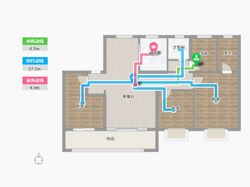 江苏省-徐州市-水沐玖悦府-103.21-户型库-动静线