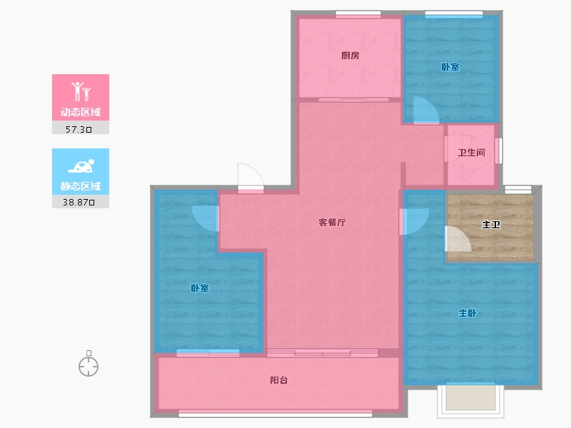 江苏省-徐州市-水沐玖悦府-92.01-户型库-动静分区