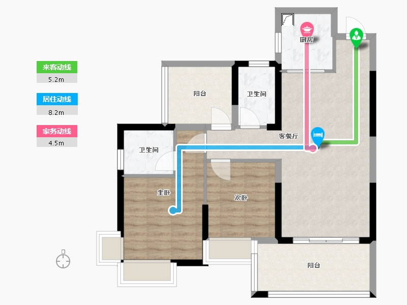 广东省-深圳市-振业时代-76.29-户型库-动静线