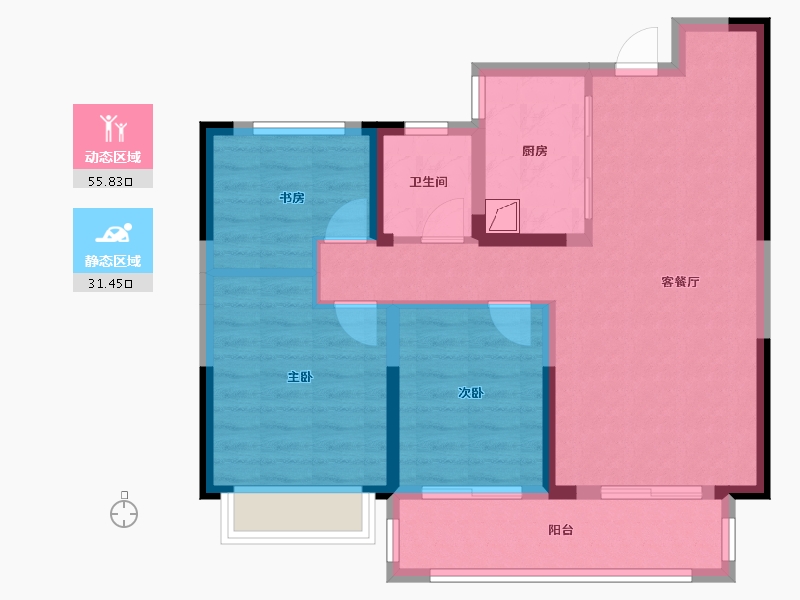 湖南省-株洲市-高科常春藤-100.00-户型库-动静分区