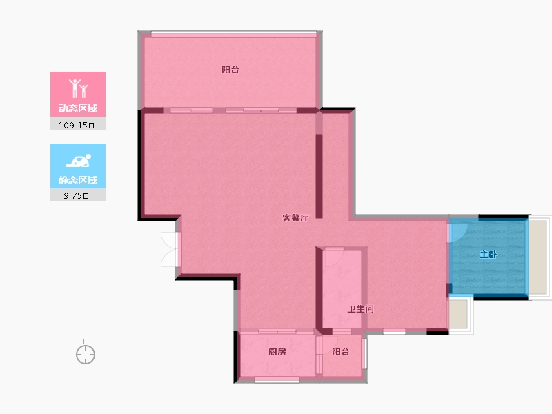 贵州省-六盘水市-新城凤凰臺-108.00-户型库-动静分区