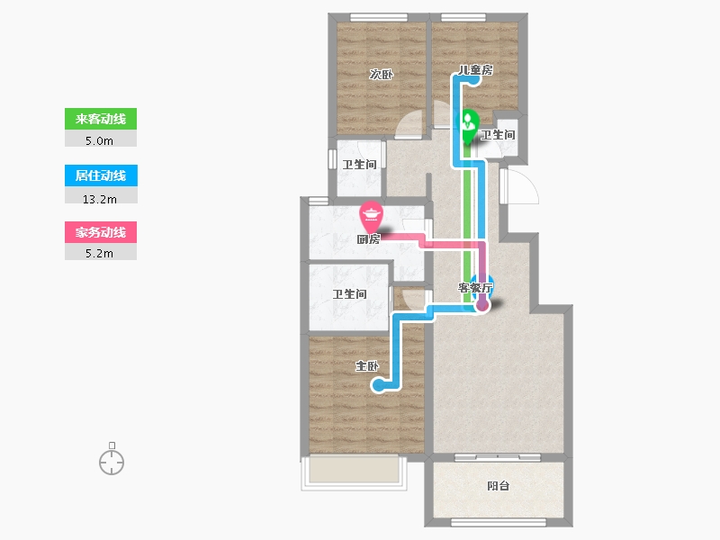 河北省-张家口市-宣府第一城隍宸-81.15-户型库-动静线