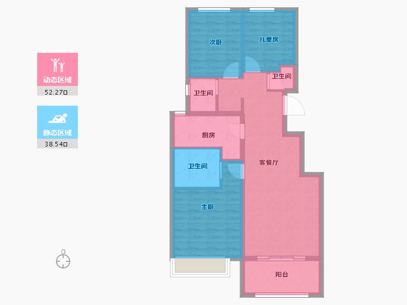 河北省-张家口市-宣府第一城隍宸-81.15-户型库-动静分区