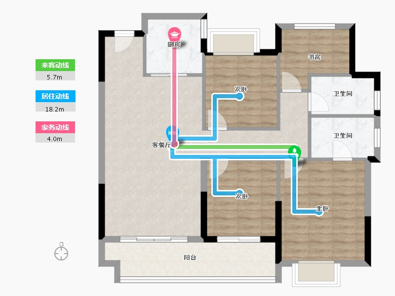 福建省-南平市-海翼文璟院-97.77-户型库-动静线