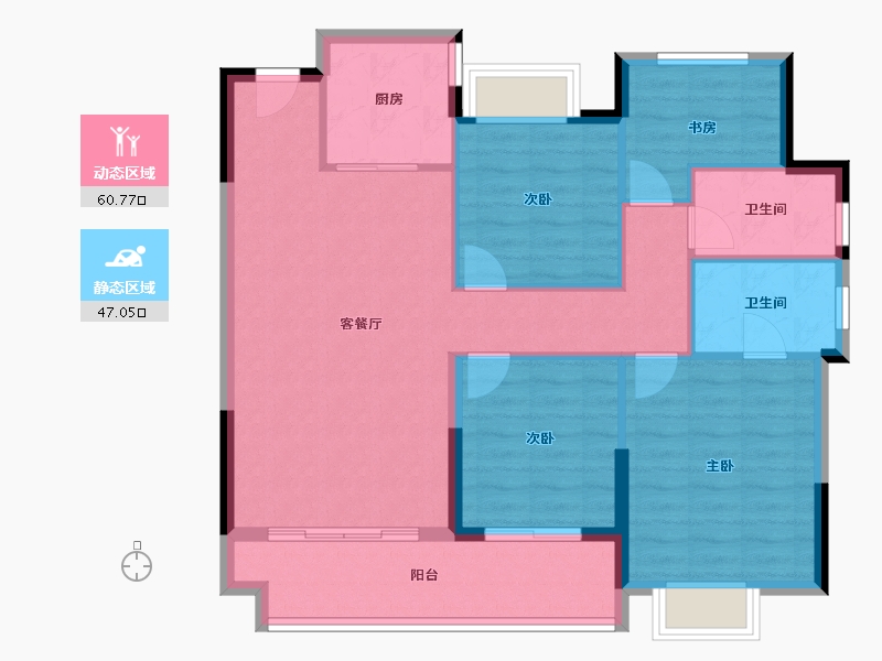 福建省-南平市-海翼文璟院-97.77-户型库-动静分区