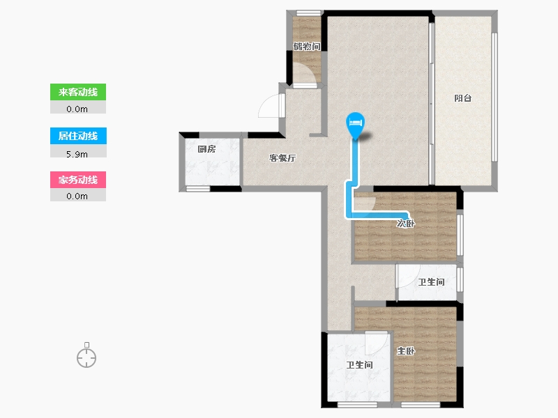 贵州省-六盘水市-新城凤凰臺-111.01-户型库-动静线