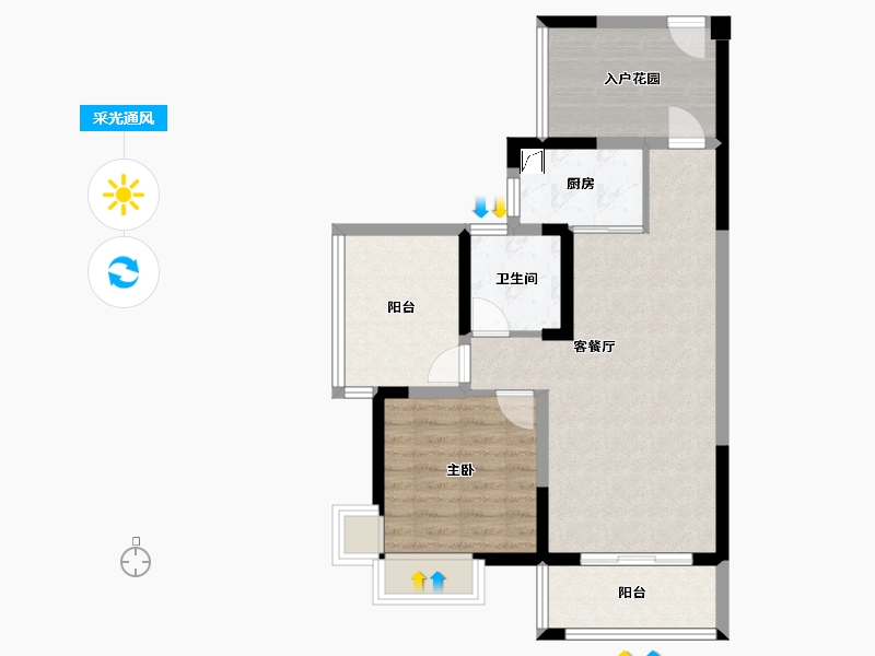 广东省-深圳市-振业时代-68.21-户型库-采光通风