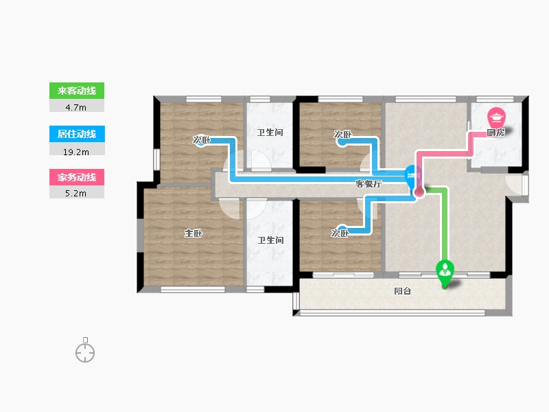 福建省-莆田市-皇庭美域外滩玉玺-103.19-户型库-动静线