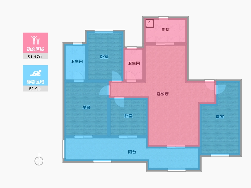 福建省-福州市-建发缦云-117.98-户型库-动静分区