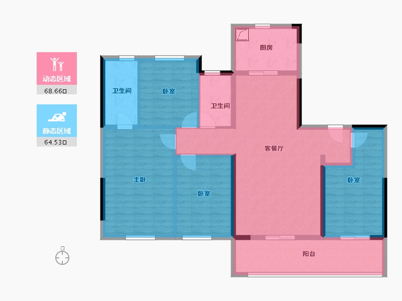 福建省-福州市-建发玺云-120.00-户型库-动静分区