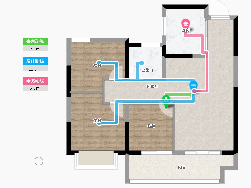 安徽省-合肥市-万瑞林语光年-72.38-户型库-动静线