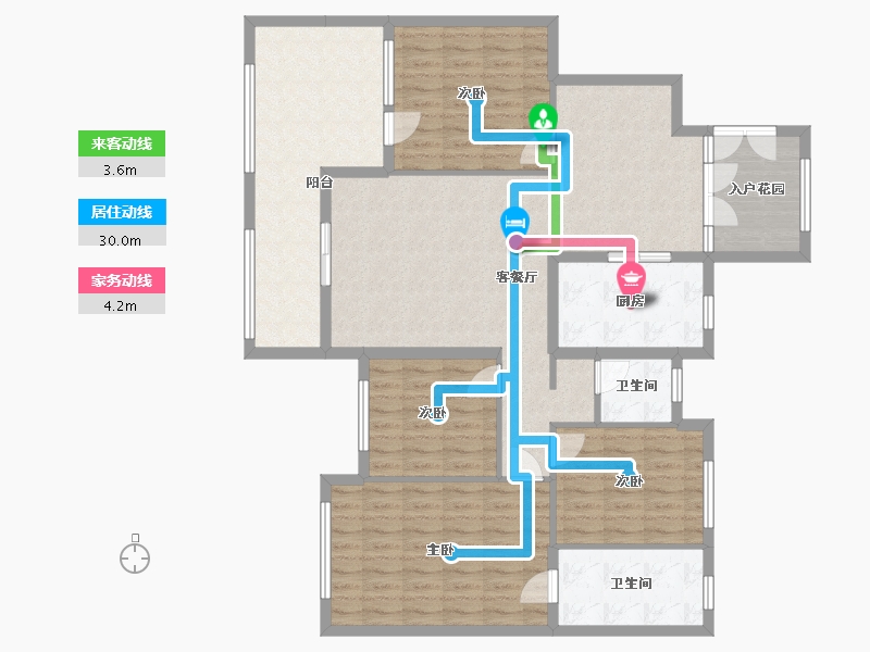 湖南省-长沙市-北城首府-140.00-户型库-动静线