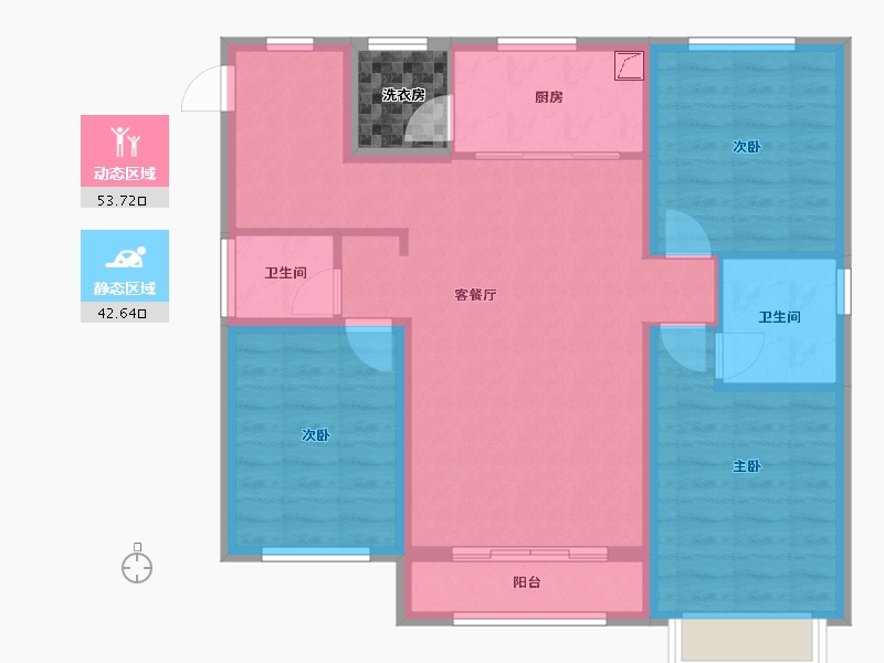 天津-天津市-大运河府-99.00-户型库-动静分区