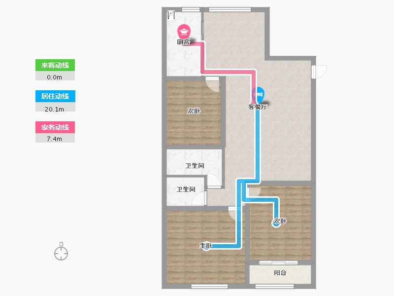 山西省-运城市-公园绿城B区-114.00-户型库-动静线