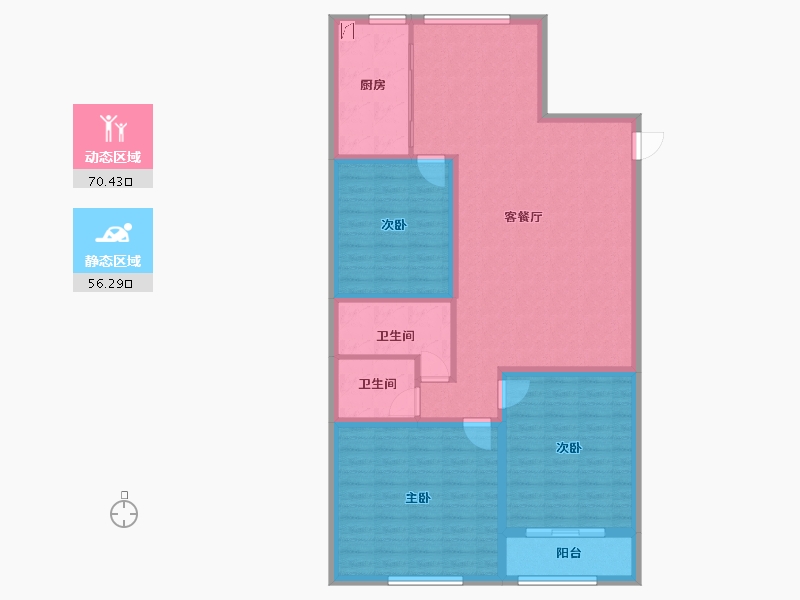 山西省-运城市-公园绿城B区-114.00-户型库-动静分区