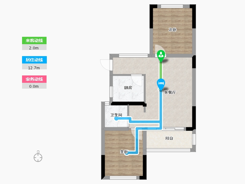 四川省-成都市-绿城云溪桃源-54.00-户型库-动静线