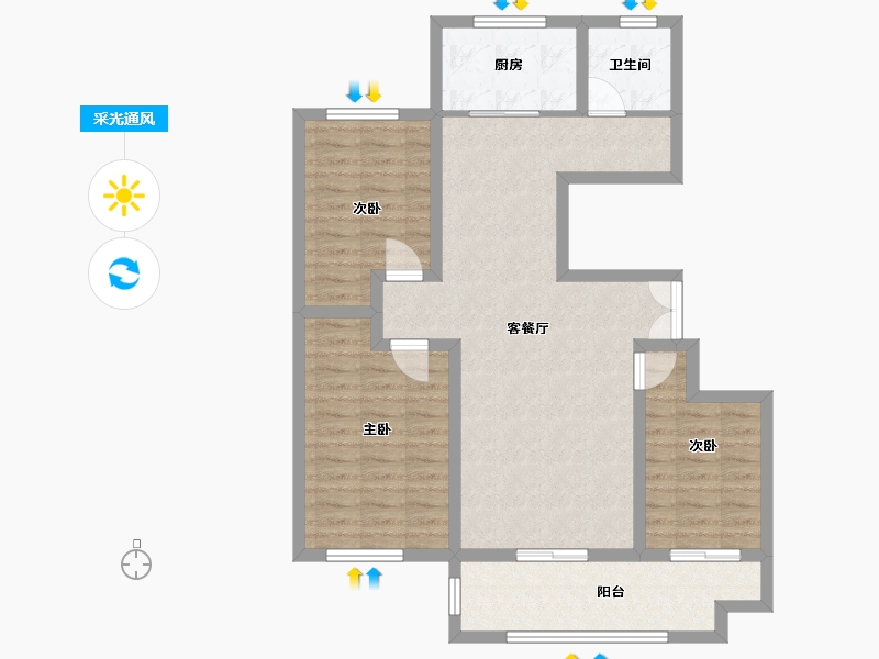 山东省-临沂市-房源印象-86.01-户型库-采光通风