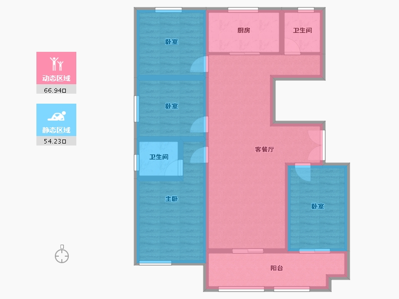 山东省-临沂市-房源印象-107.79-户型库-动静分区