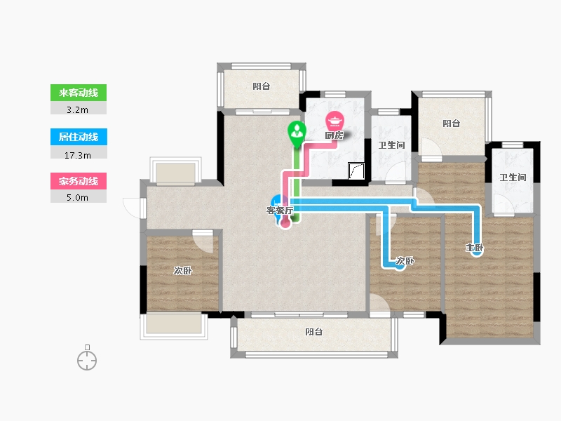 广西壮族自治区-柳州市-静兰湾御湖润府-114.19-户型库-动静线