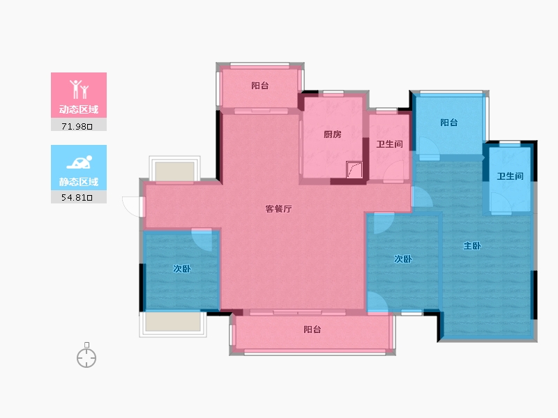 广西壮族自治区-柳州市-静兰湾御湖润府-114.19-户型库-动静分区