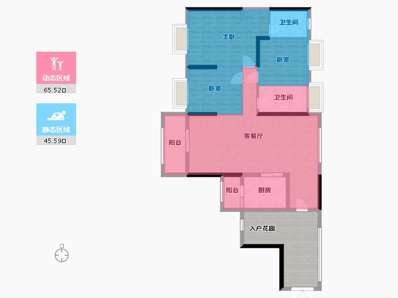 广东省-梅州市-金利来-130.00-户型库-动静分区