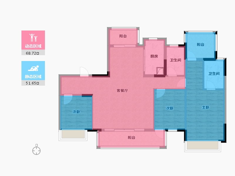 广西壮族自治区-柳州市-静兰湾御湖润府-108.38-户型库-动静分区