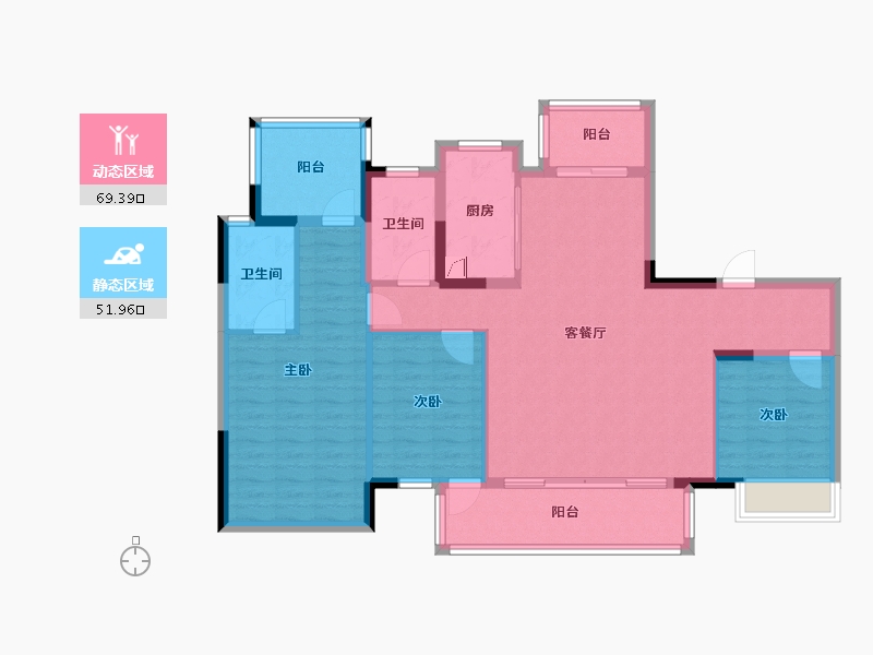 广西壮族自治区-柳州市-静兰湾御湖润府-109.49-户型库-动静分区