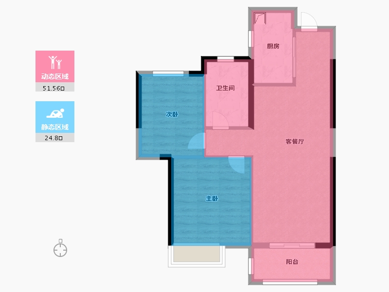 湖北省-武汉市-城投融创国博城-68.80-户型库-动静分区