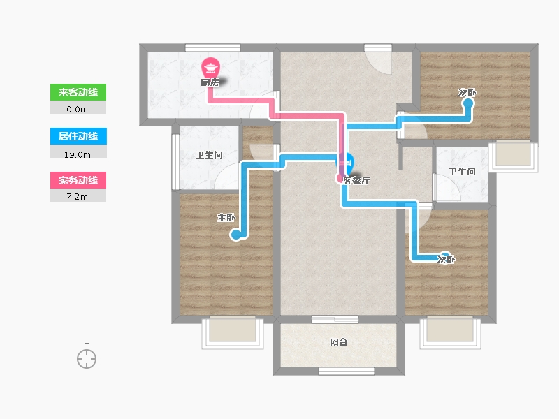 山西省-太原市-旭日梧桐苑-91.82-户型库-动静线