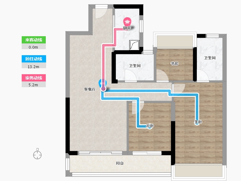 湖北省-武汉市-城投融创国博城-79.20-户型库-动静线