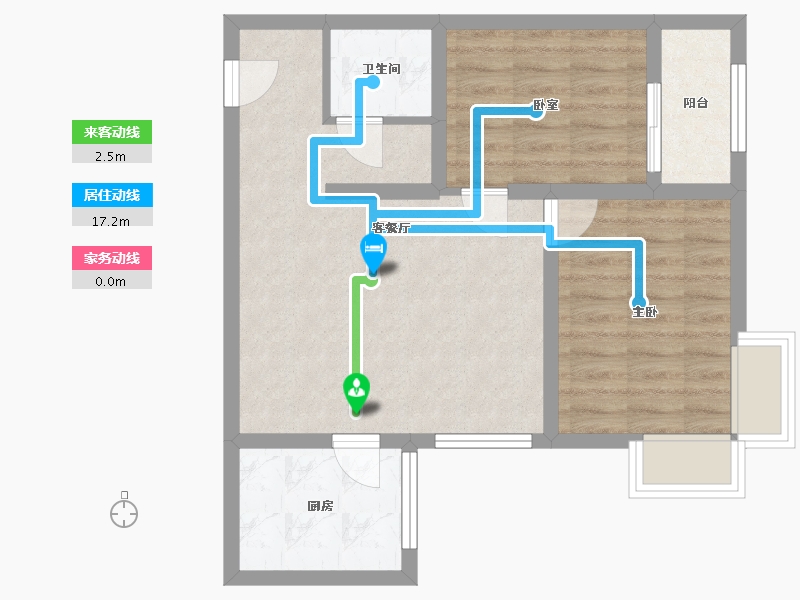 河北省-石家庄市-夏殿蓉府-60.00-户型库-动静线