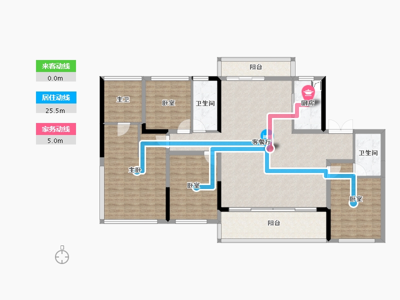 四川省-成都市-奥园麓语ONE-145.64-户型库-动静线