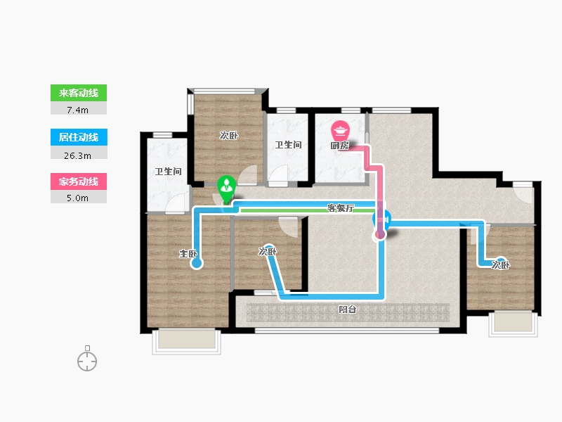 福建省-厦门市-保利联发金地和悦东方-114.86-户型库-动静线