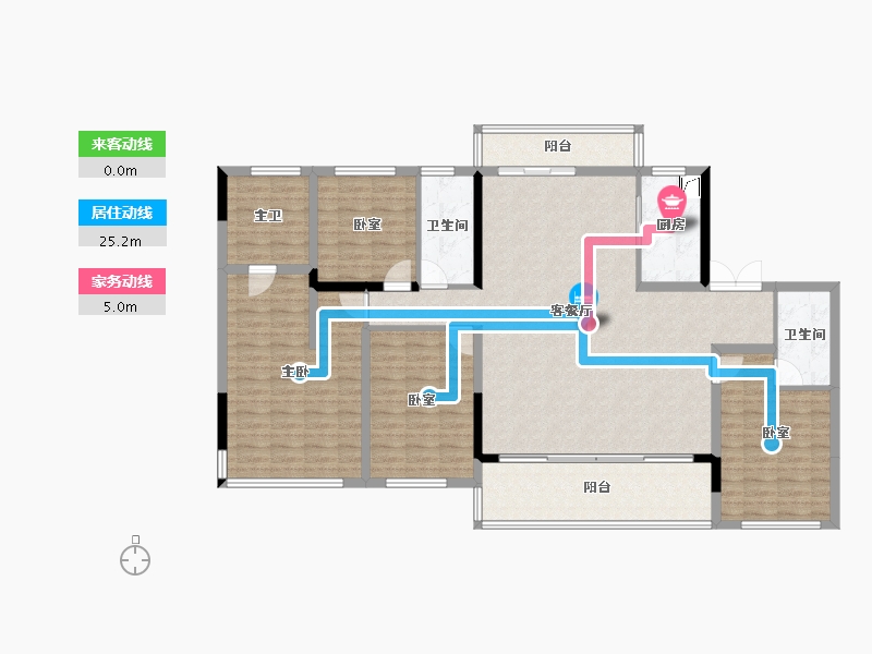 四川省-成都市-奥园麓语ONE-145.51-户型库-动静线