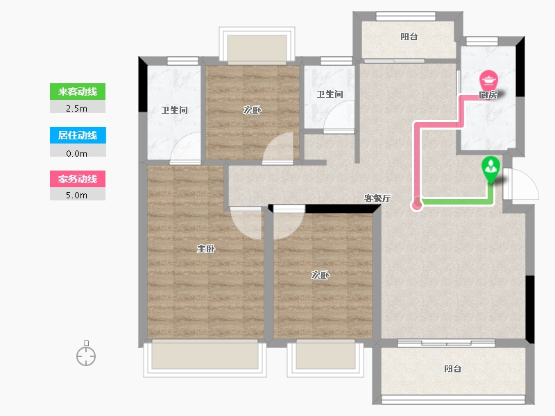 江西省-抚州市-琅程华府-85.60-户型库-动静线