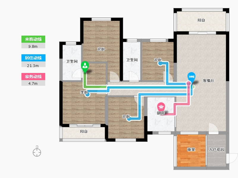 广西壮族自治区-百色市-靖西云天城-120.00-户型库-动静线