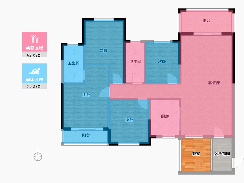 广西壮族自治区-百色市-靖西云天城-120.00-户型库-动静分区