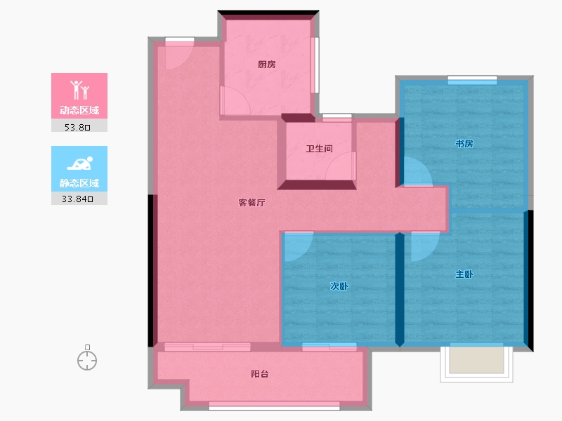 江苏省-常州市-新城熙隽-78.40-户型库-动静分区