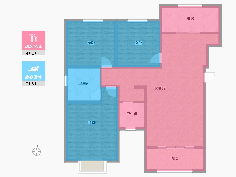 河北省-邢台市-光武大成-106.00-户型库-动静分区