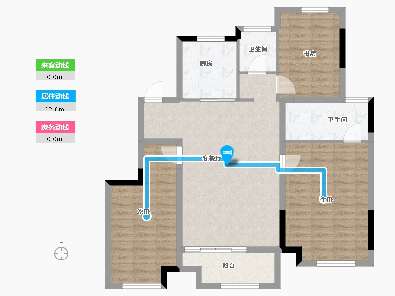 江苏省-常州市-新城熙隽-95.29-户型库-动静线