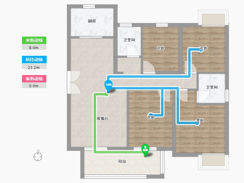 福建省-宁德市-中建锦绣里-89.25-户型库-动静线