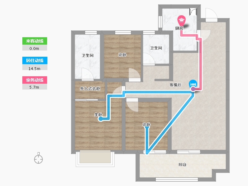 河南省-焦作市-建业春天里-75.00-户型库-动静线