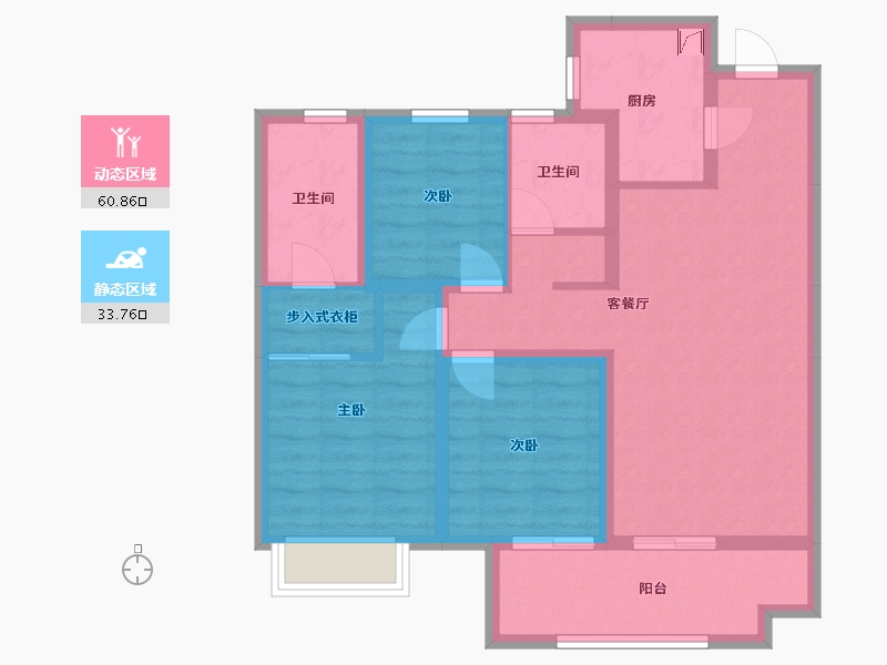 河南省-焦作市-建业春天里-75.00-户型库-动静分区