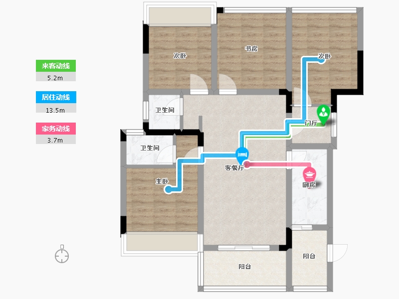 四川省-广安市-凰腾龙玺-100.00-户型库-动静线