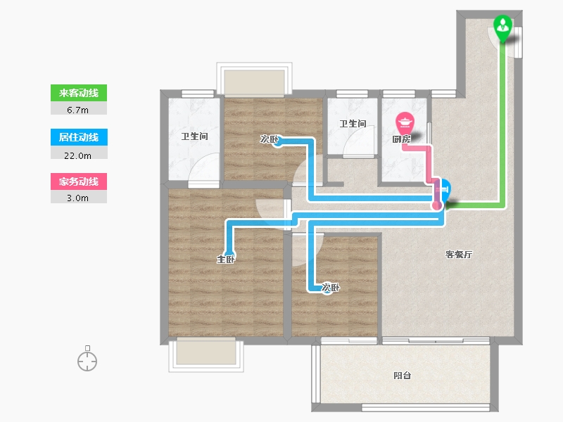 江西省-抚州市-万象丽泽华府-89.00-户型库-动静线